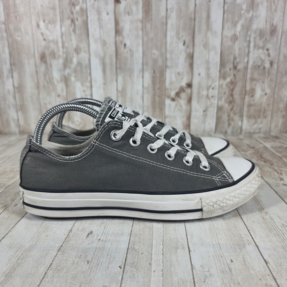 Converse All Star Chuck Taylor Low Top Sneakers Gray Womens Size 6.5